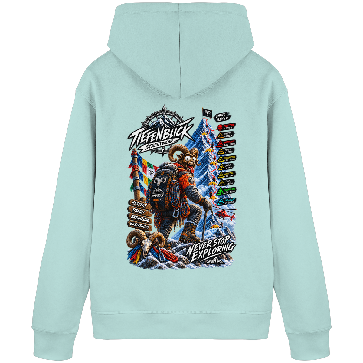 Tiefenblick Todeszone Fun - Organic Basic Hoodie