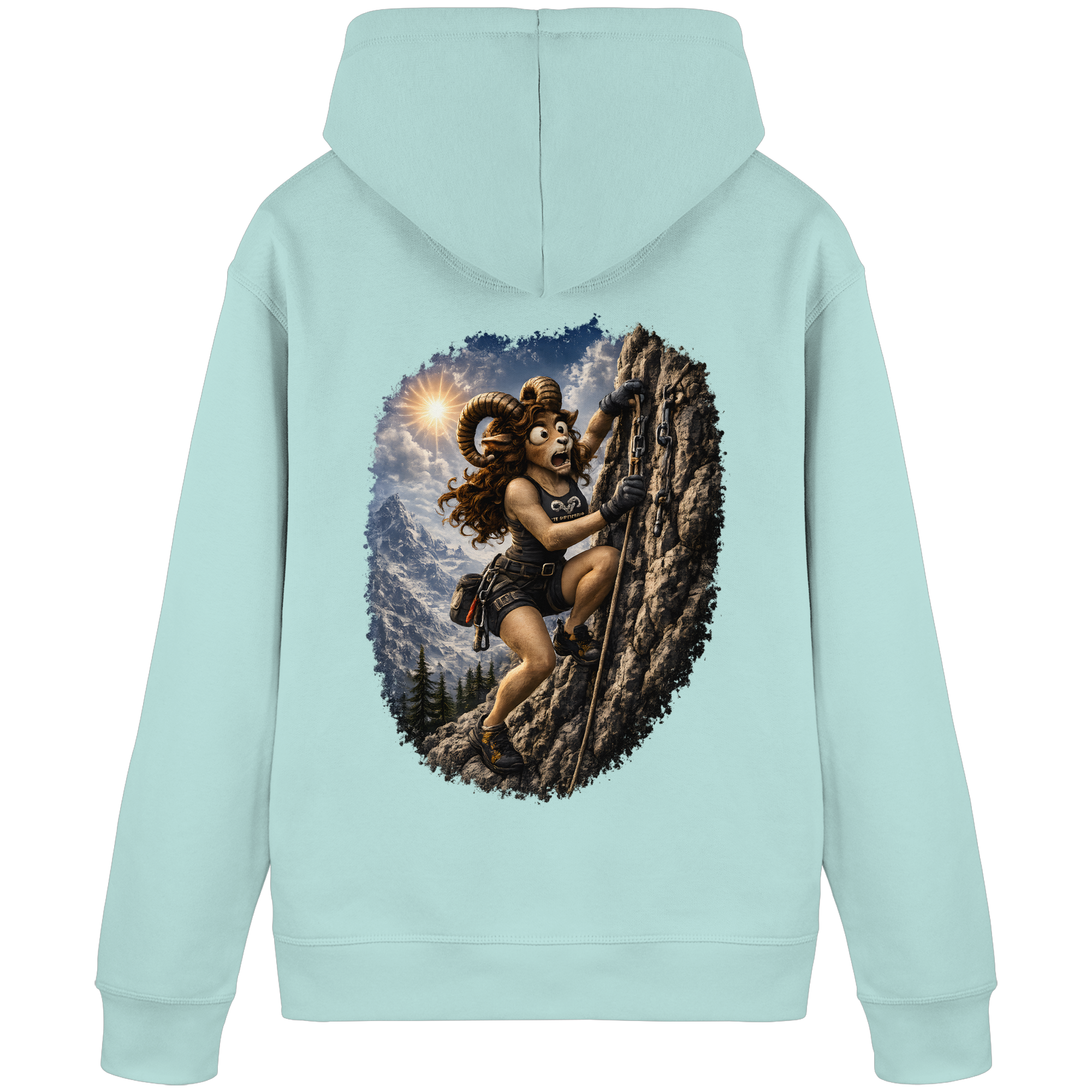 Tiefenblick Klettern - Organic Basic Hoodie