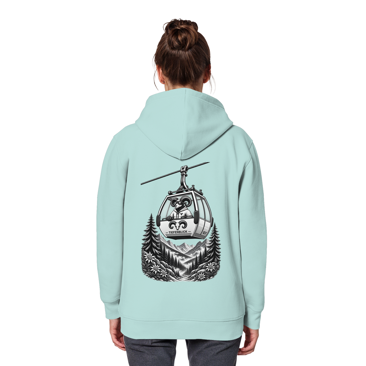 Tiefenblick Gondel Fun  - Organic Basic Hoodie