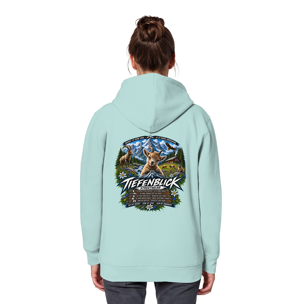 Tiefenblick Respekt Edition - Organic Basic Hoodie