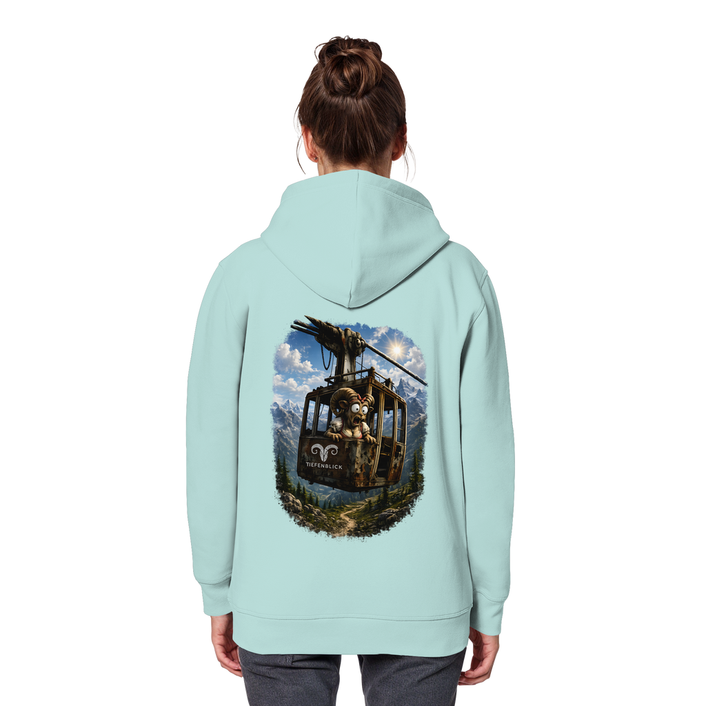 Tiefenblick Adrenalin Gondel Fun - Organic Basic Hoodie