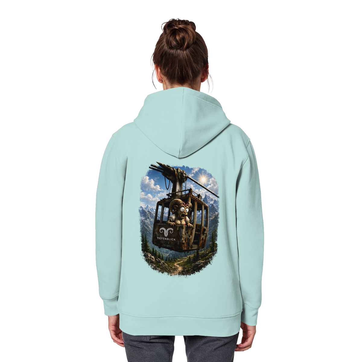 Tiefenblick Adrenalin Gondel Fun - Organic Basic Hoodie