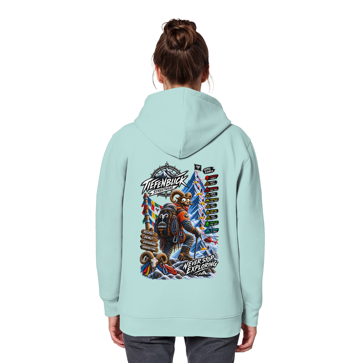 Tiefenblick Todeszone Fun - Organic Basic Hoodie