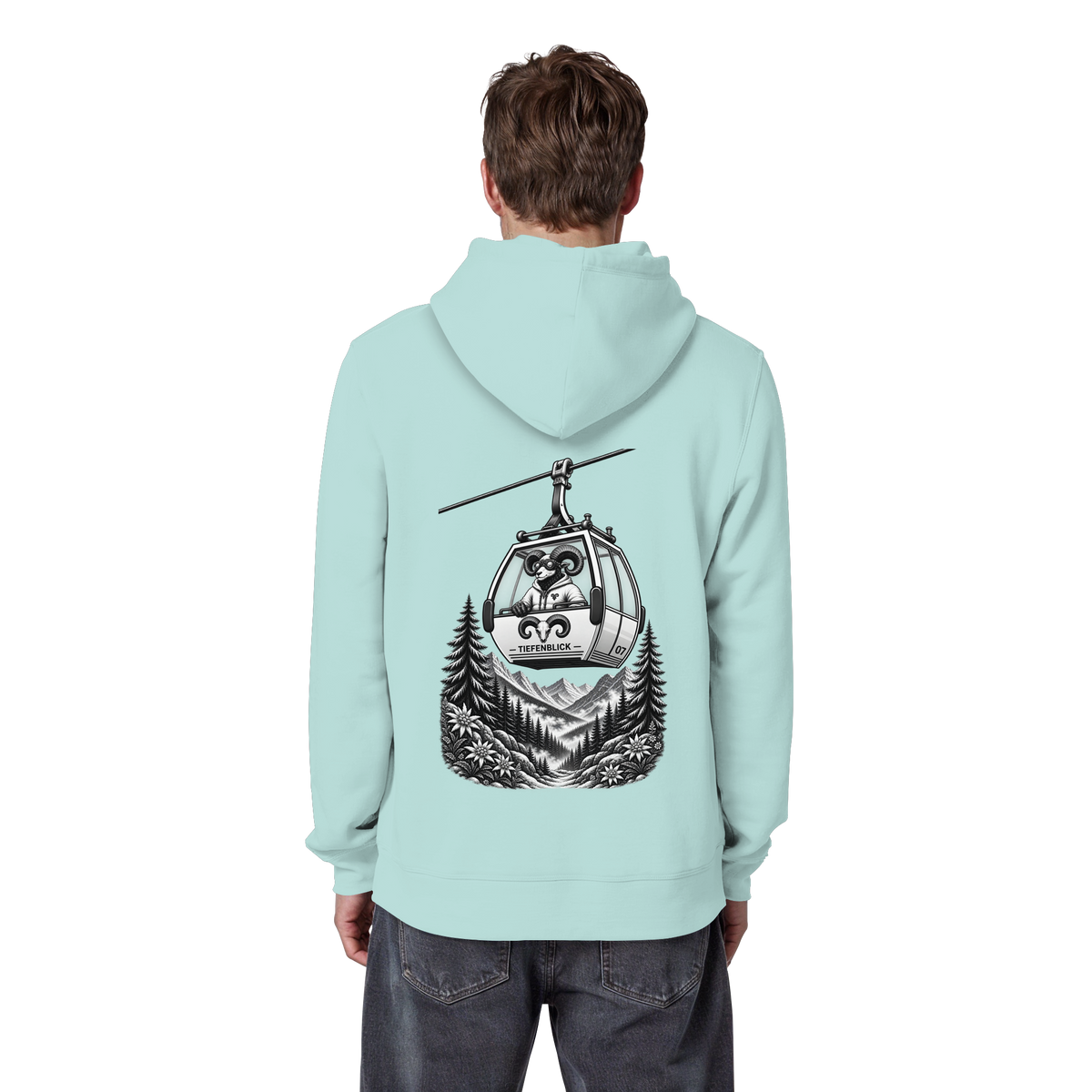 Tiefenblick Gondel Fun  - Organic Basic Hoodie