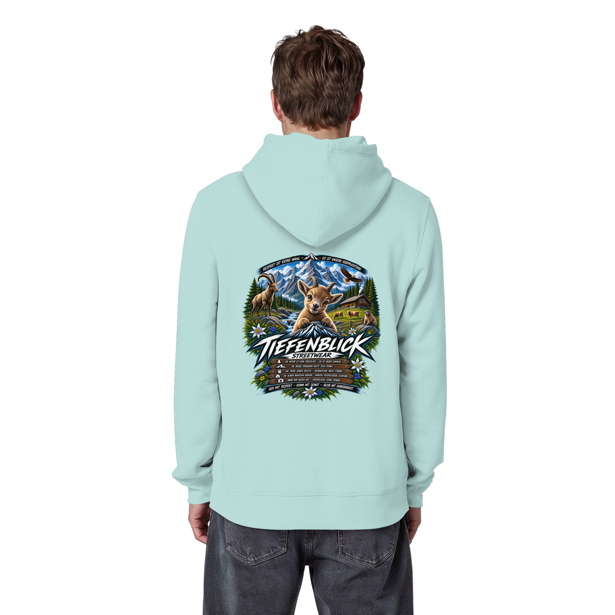 Tiefenblick Respekt Edition - Organic Basic Hoodie