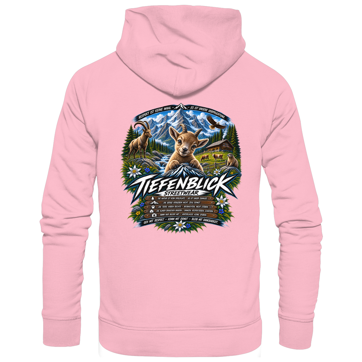 Tiefenblick Respekt Edition - Organic Basic Hoodie
