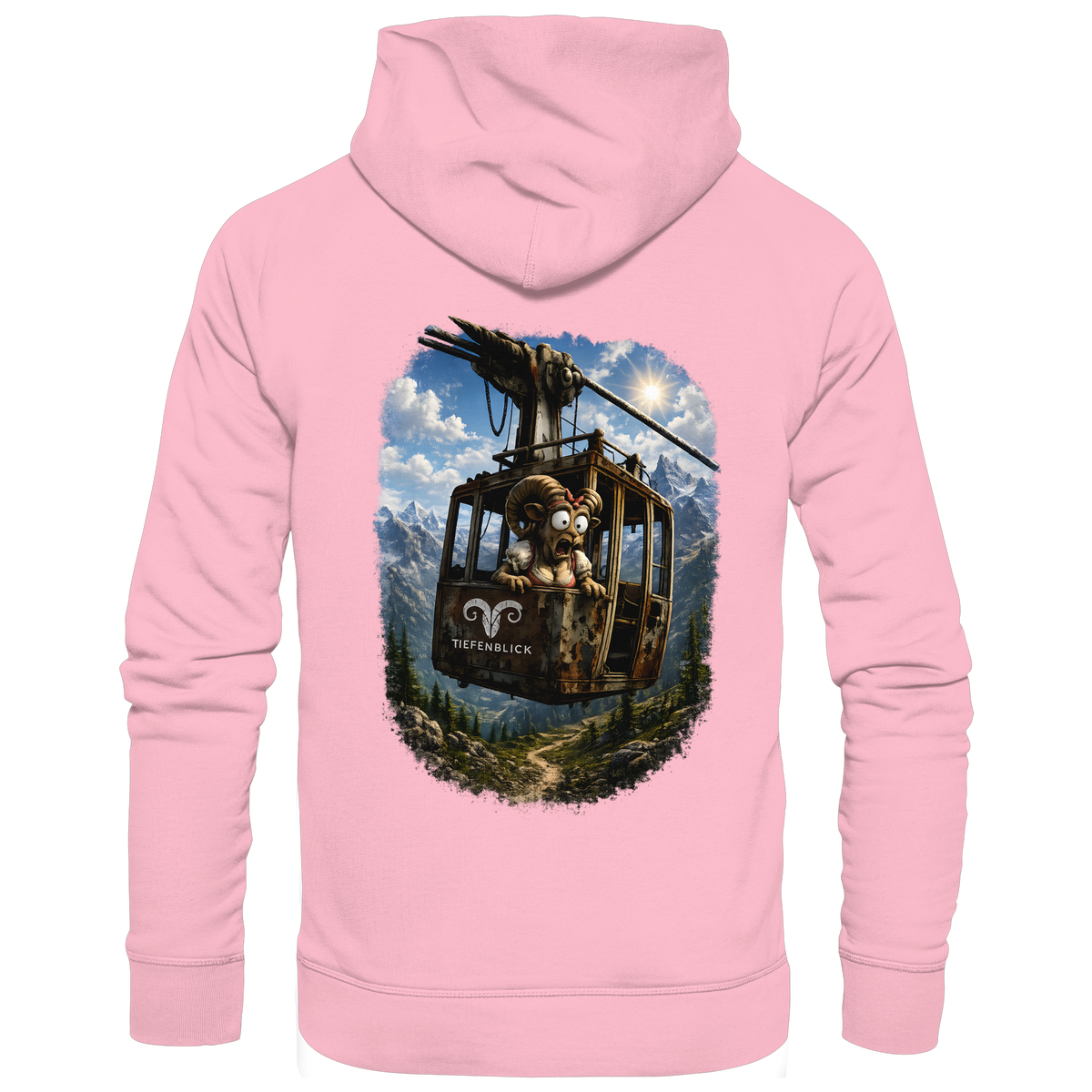 Tiefenblick Adrenalin Gondel Fun - Organic Basic Hoodie
