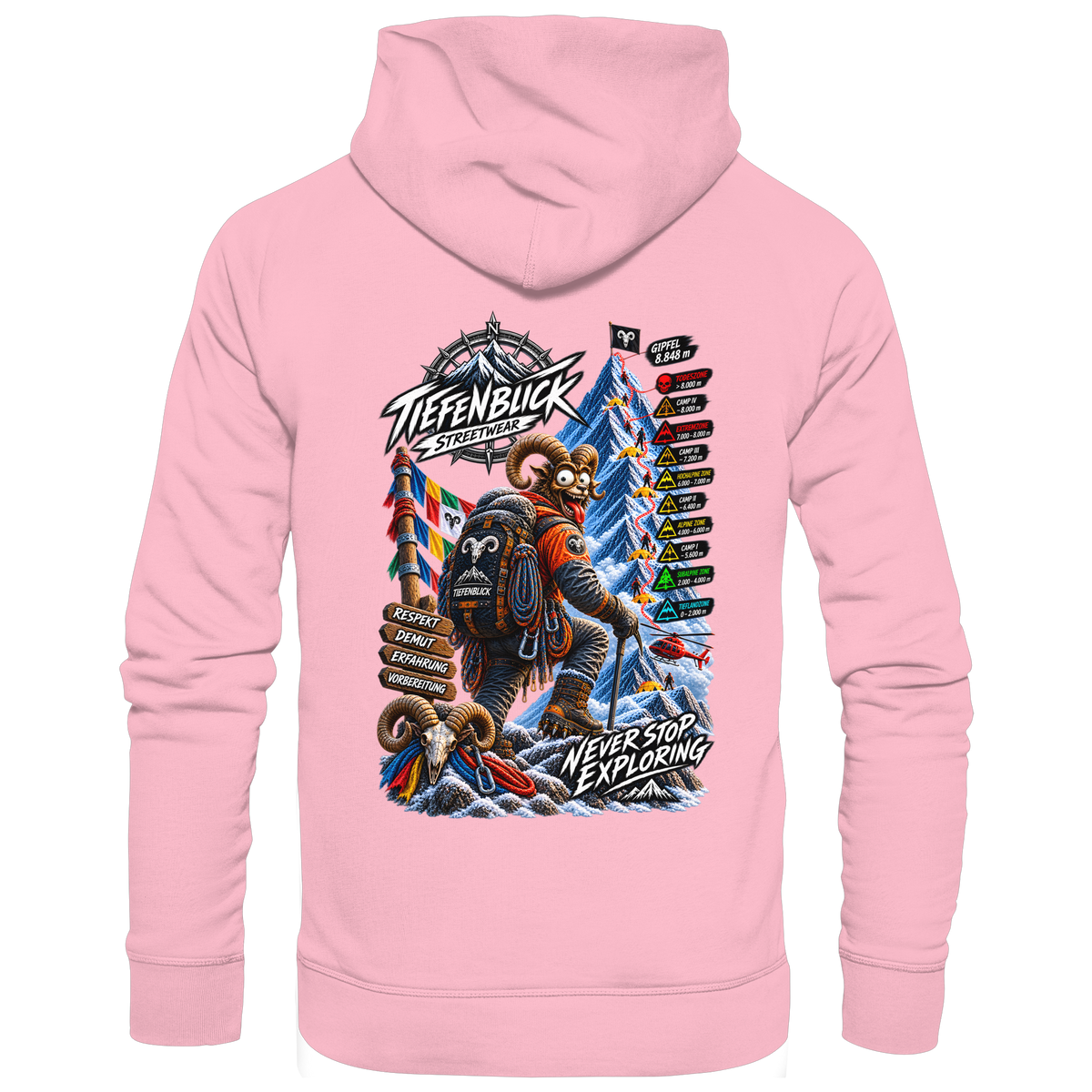 Tiefenblick Todeszone Fun - Organic Basic Hoodie