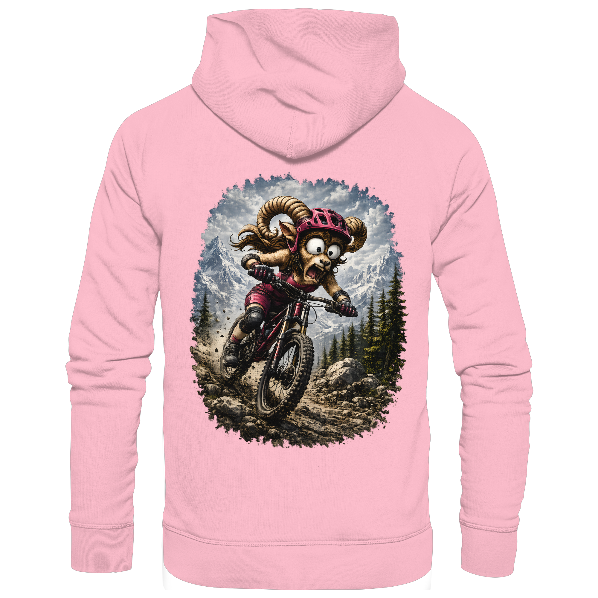 Tiefenblick Downhill - Organic Basic Hoodie