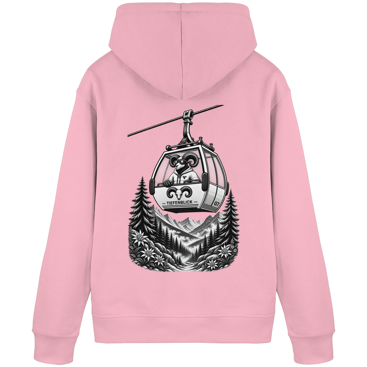 Tiefenblick Gondel Fun  - Organic Basic Hoodie
