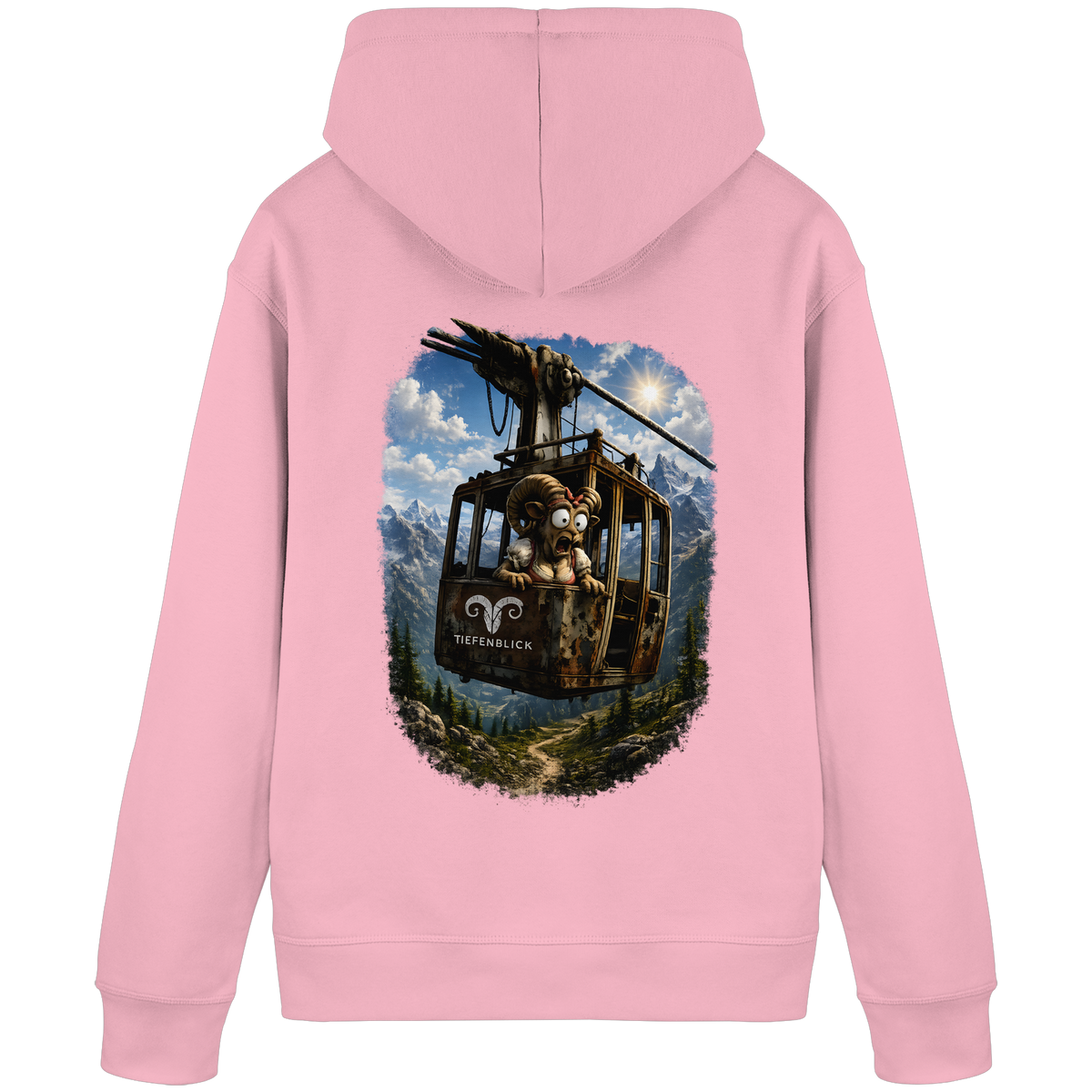 Tiefenblick Adrenalin Gondel Fun - Organic Basic Hoodie