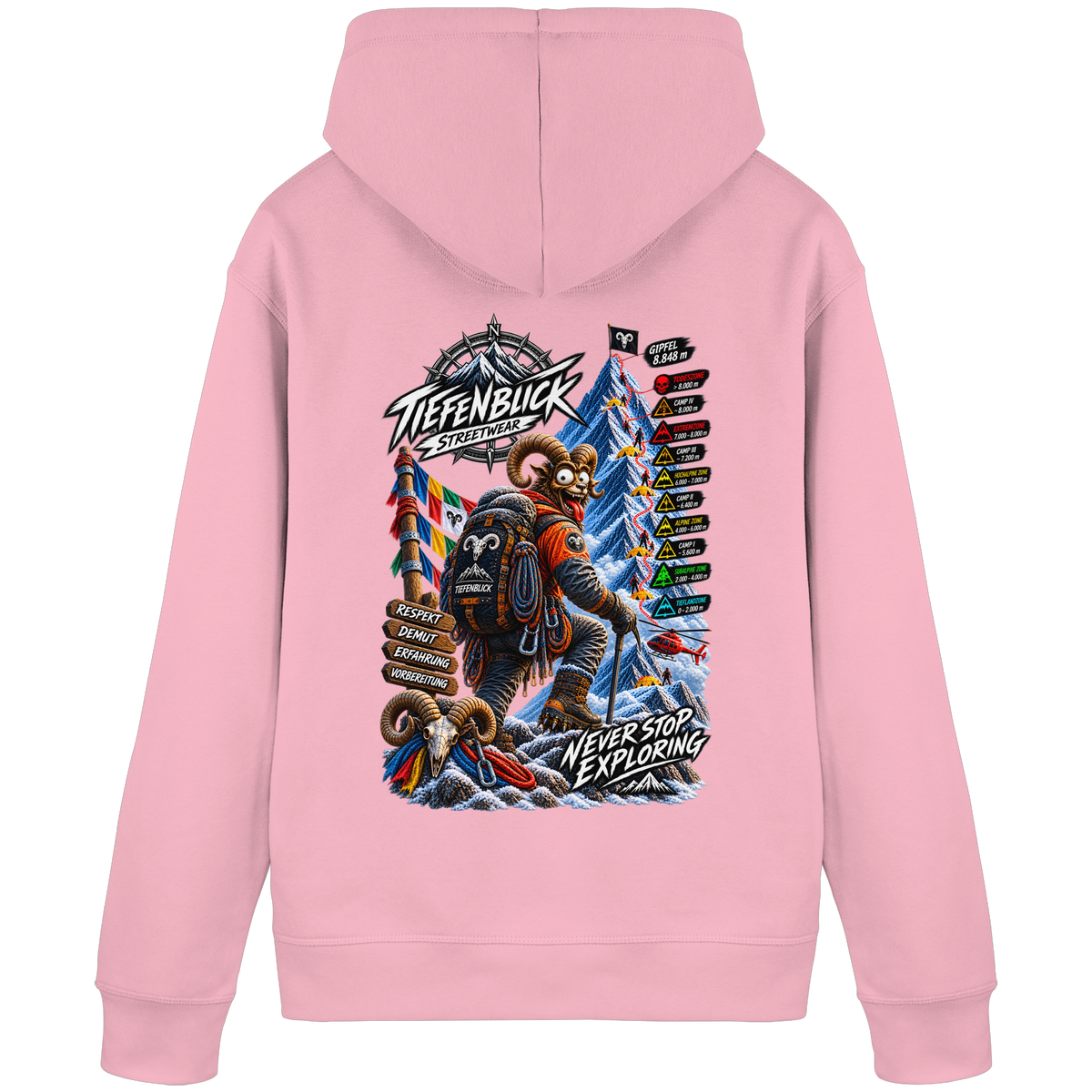 Tiefenblick Todeszone Fun - Organic Basic Hoodie