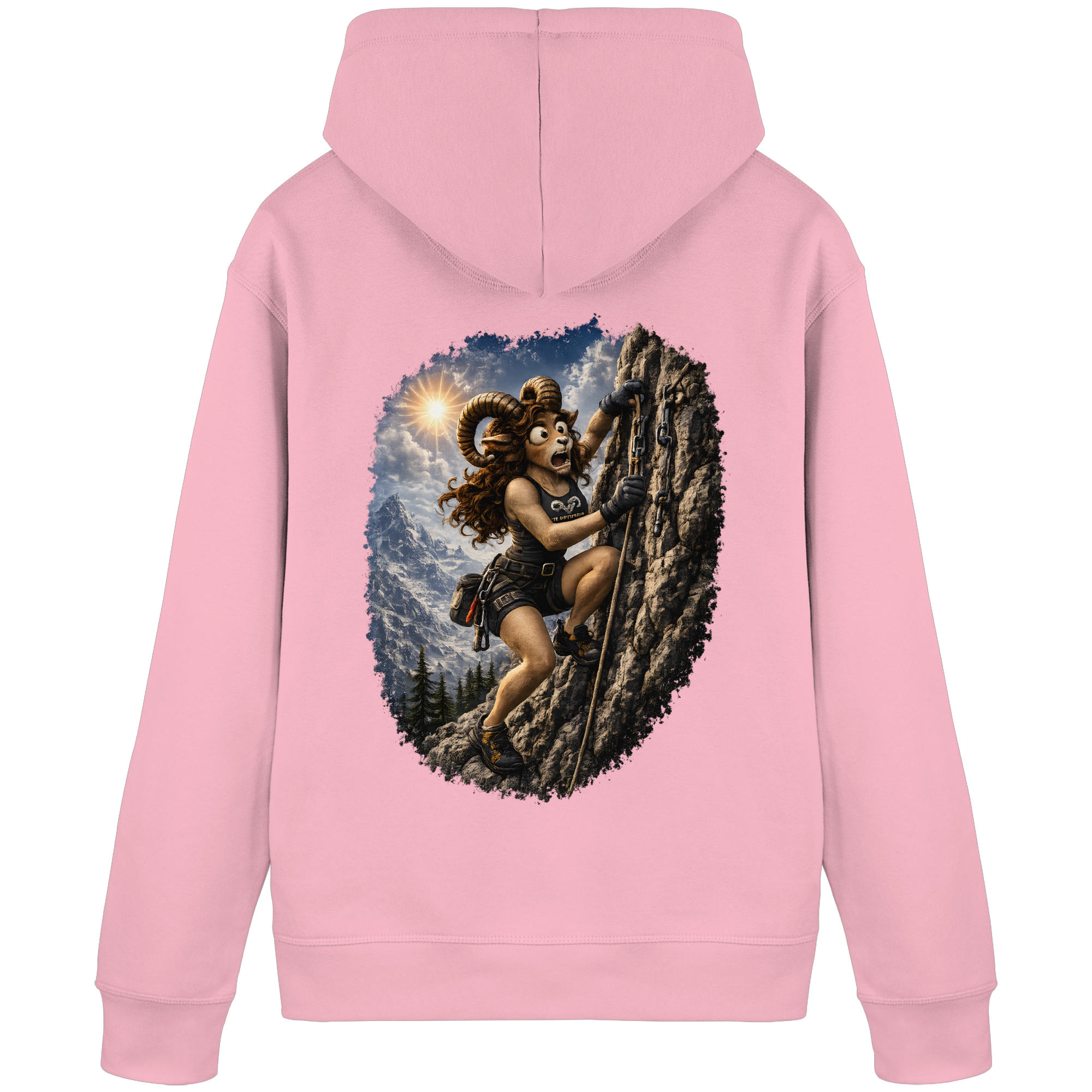 Tiefenblick Klettern - Organic Basic Hoodie