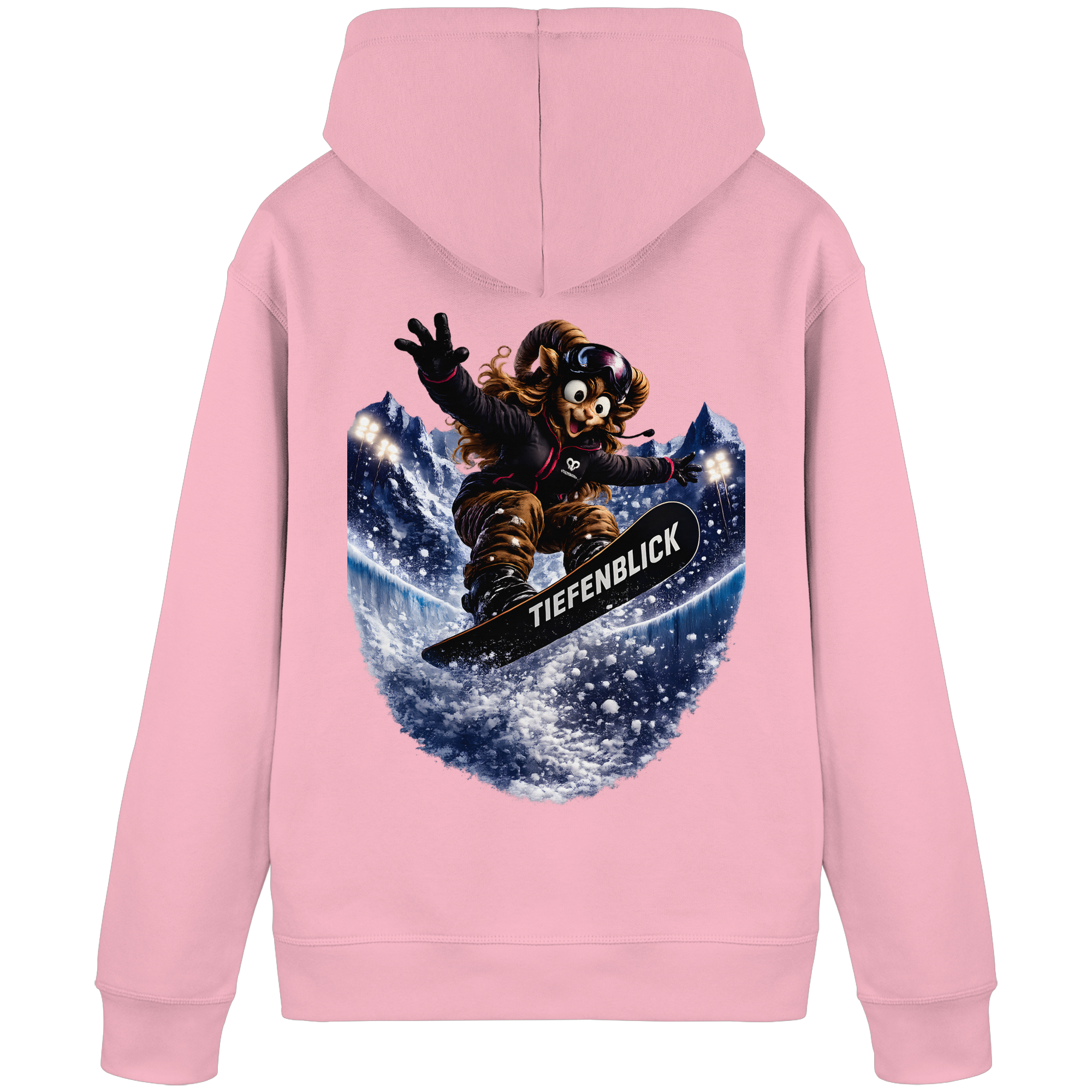 Tiefenblick Snowboarden Halfpipe - Organic Basic Hoodie