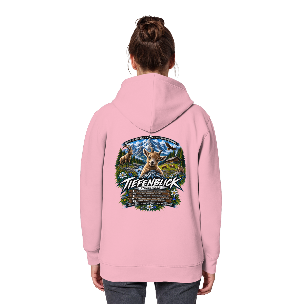 Tiefenblick Respekt Edition - Organic Basic Hoodie