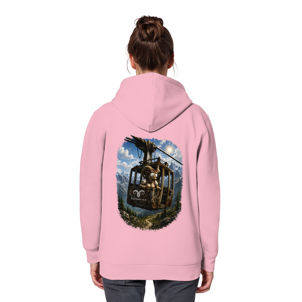Tiefenblick Adrenalin Gondel Fun - Organic Basic Hoodie
