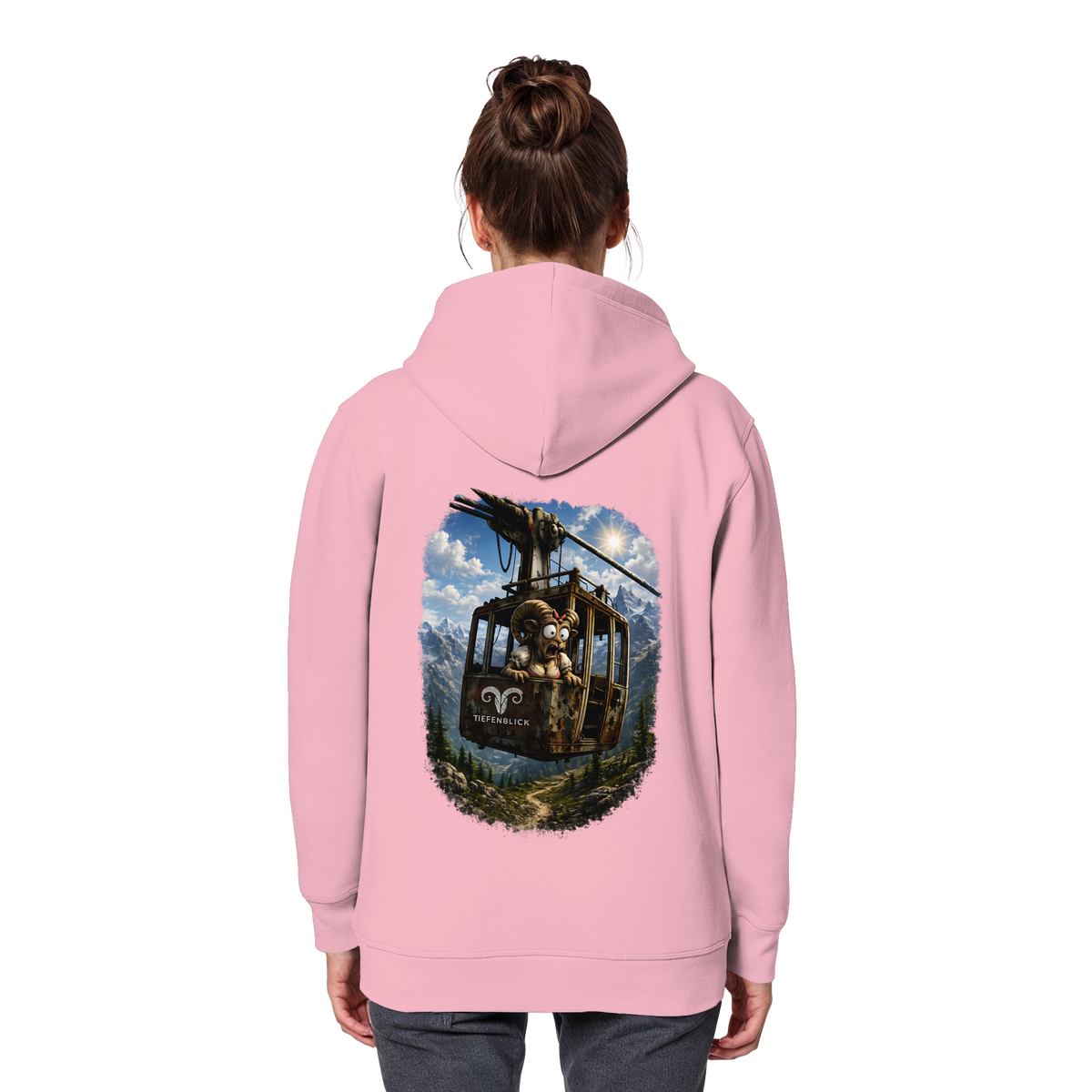 Tiefenblick Adrenalin Gondel Fun - Organic Basic Hoodie
