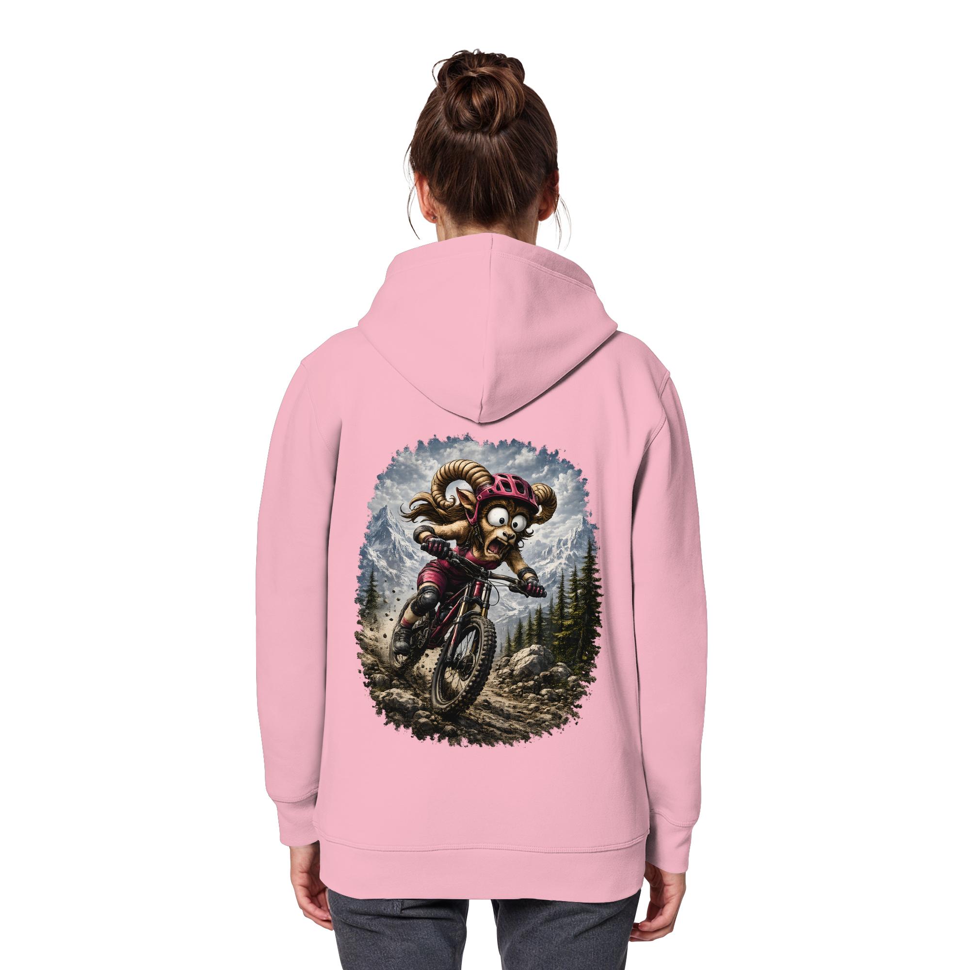 Tiefenblick Downhill - Organic Basic Hoodie
