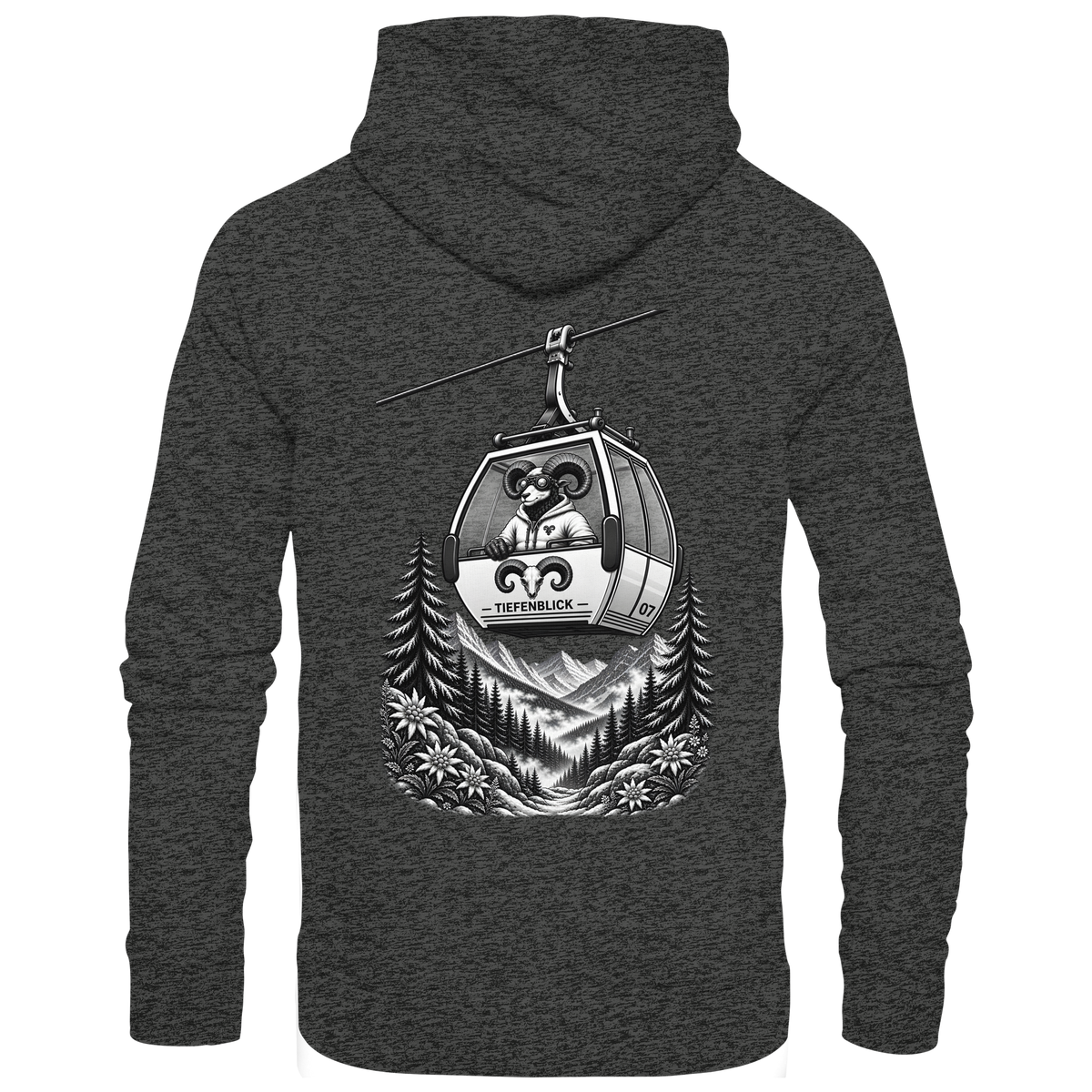Tiefenblick Gondel Fun  - Organic Basic Hoodie
