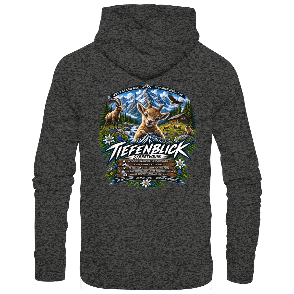 Tiefenblick Respekt Edition - Organic Basic Hoodie