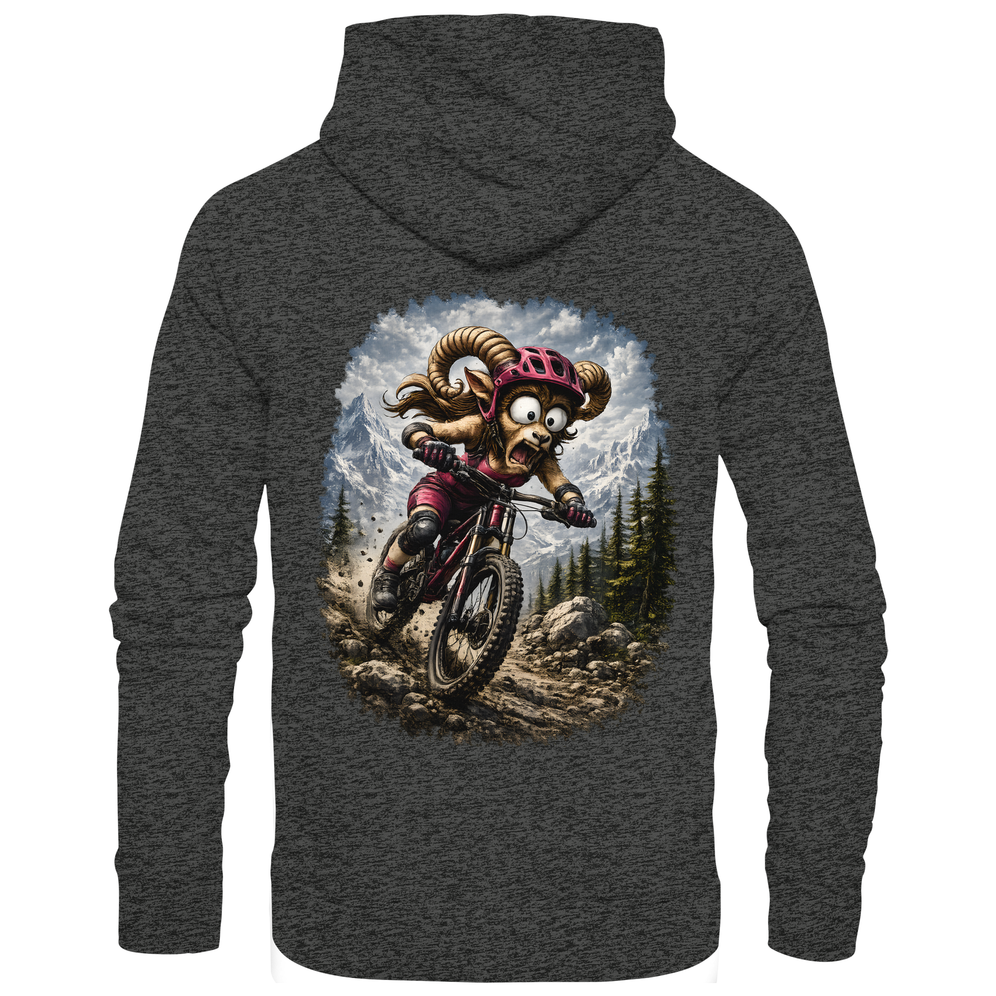 Tiefenblick Downhill - Organic Basic Hoodie