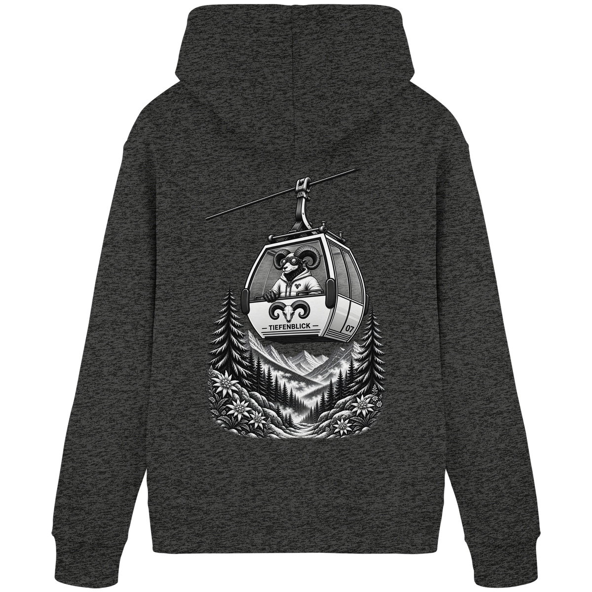 Tiefenblick Gondel Fun  - Organic Basic Hoodie