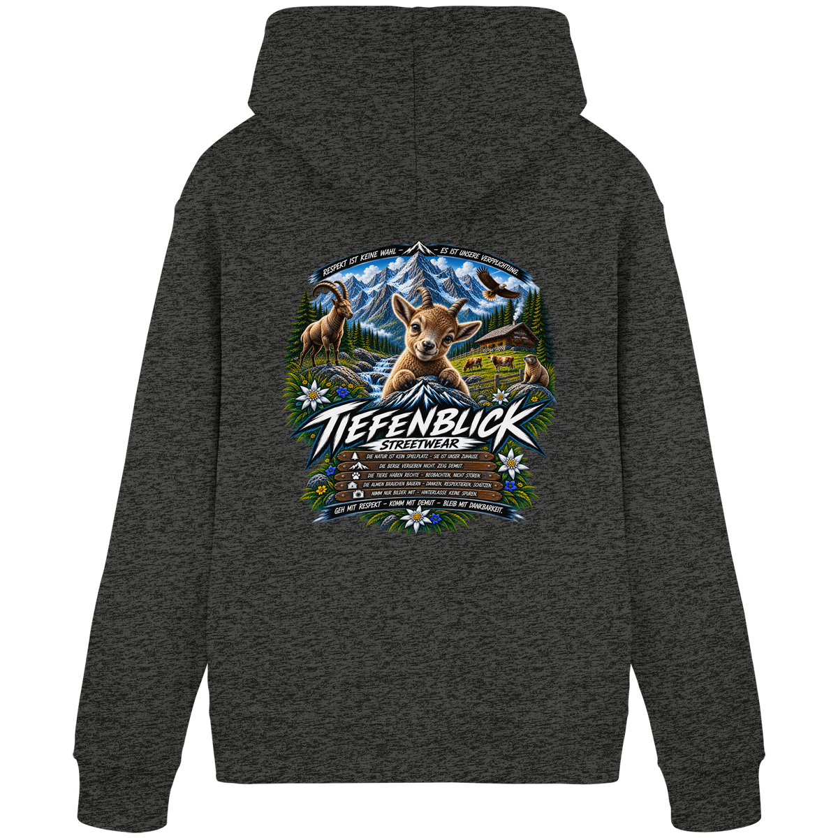 Tiefenblick Respekt Edition - Organic Basic Hoodie