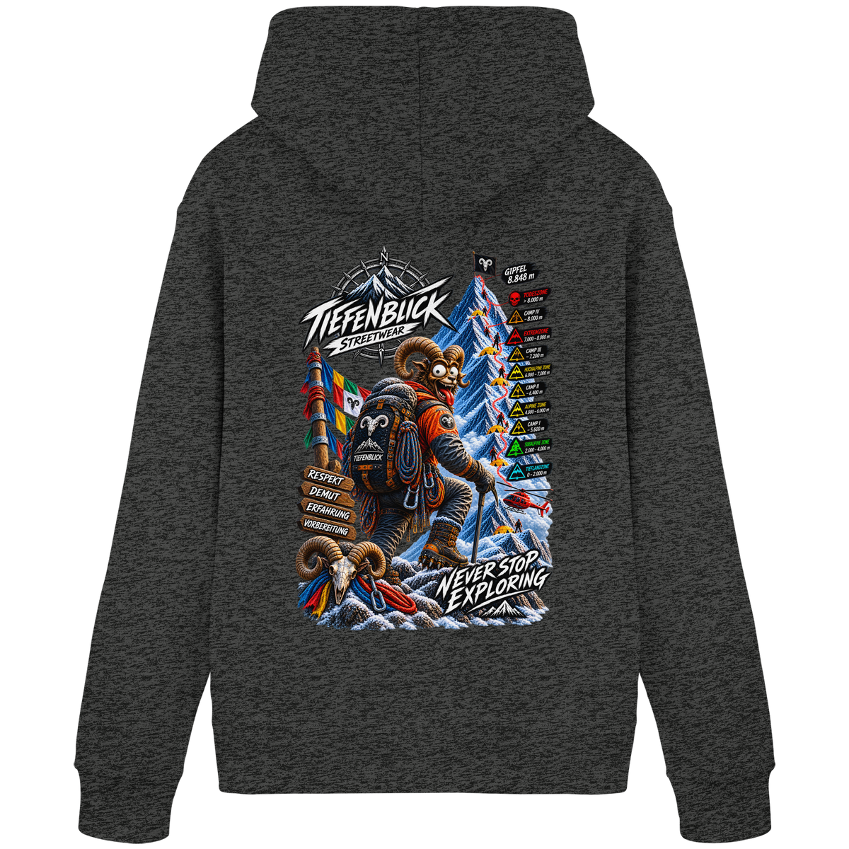 Tiefenblick Todeszone Fun - Organic Basic Hoodie