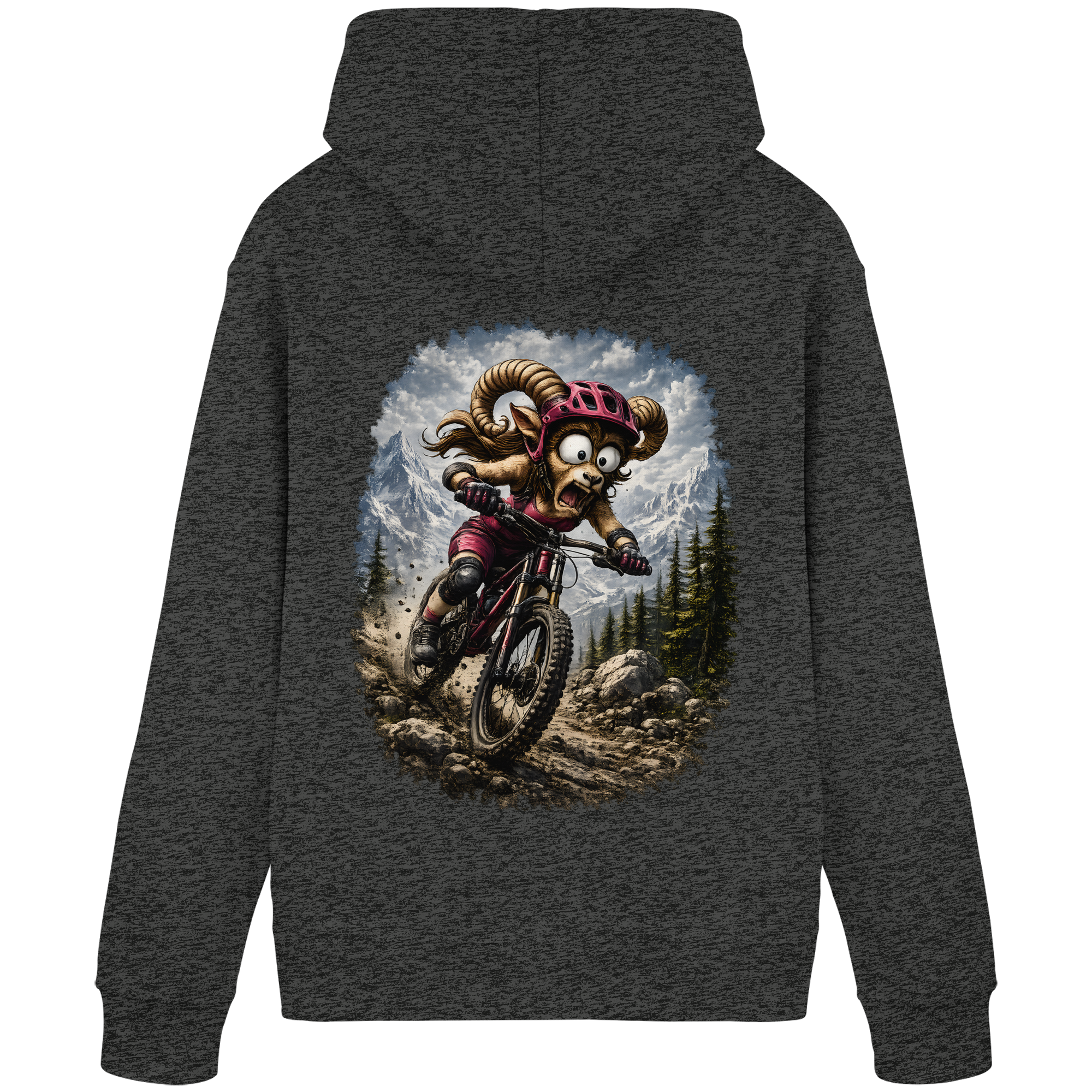 Tiefenblick Downhill - Organic Basic Hoodie