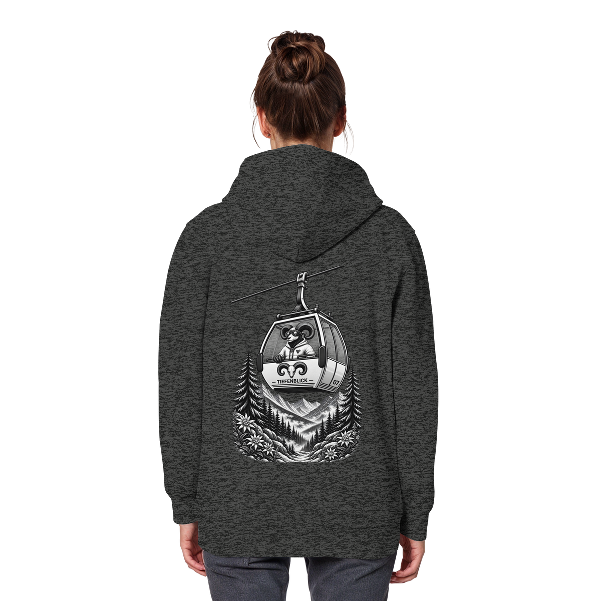 Tiefenblick Gondel Fun  - Organic Basic Hoodie