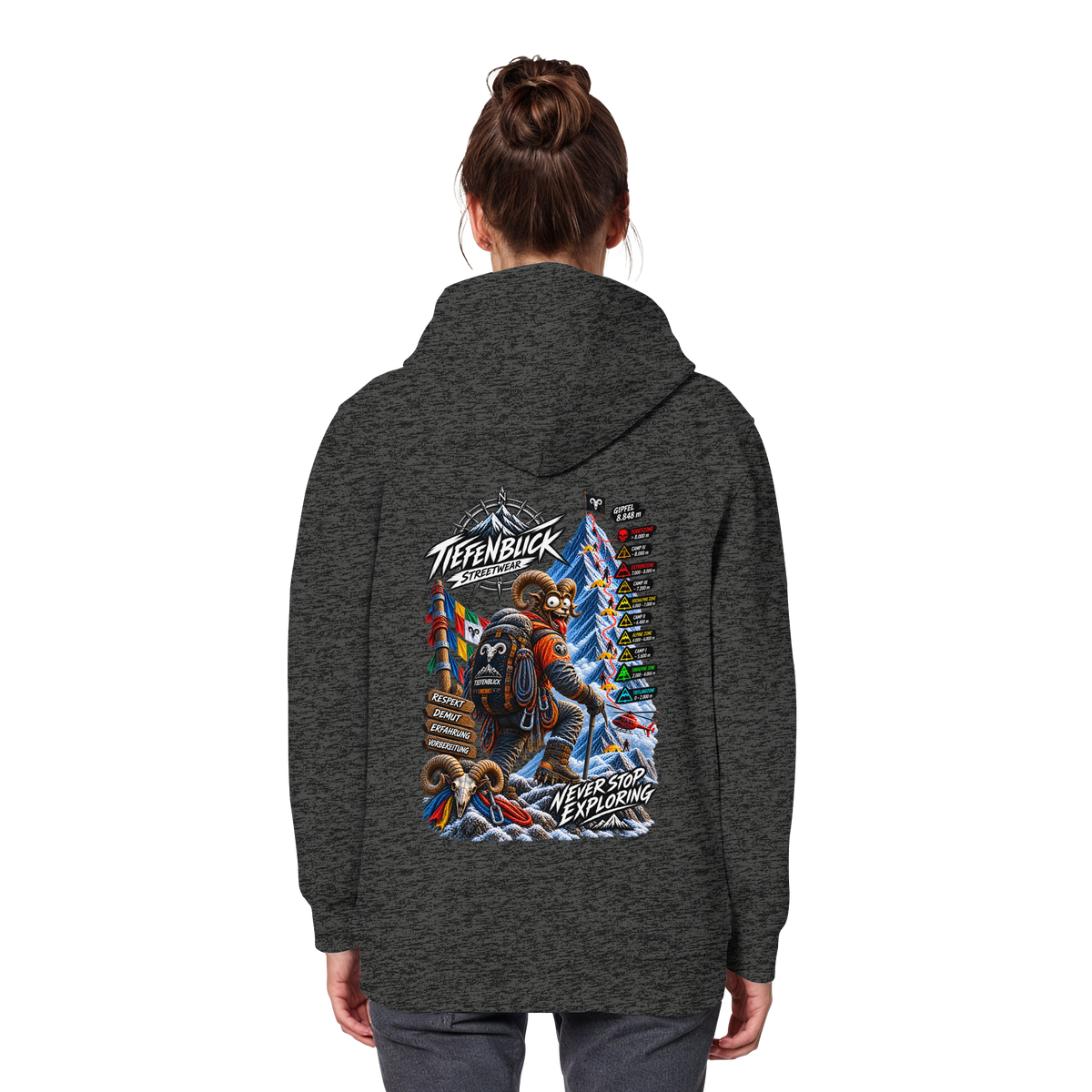 Tiefenblick Todeszone Fun - Organic Basic Hoodie