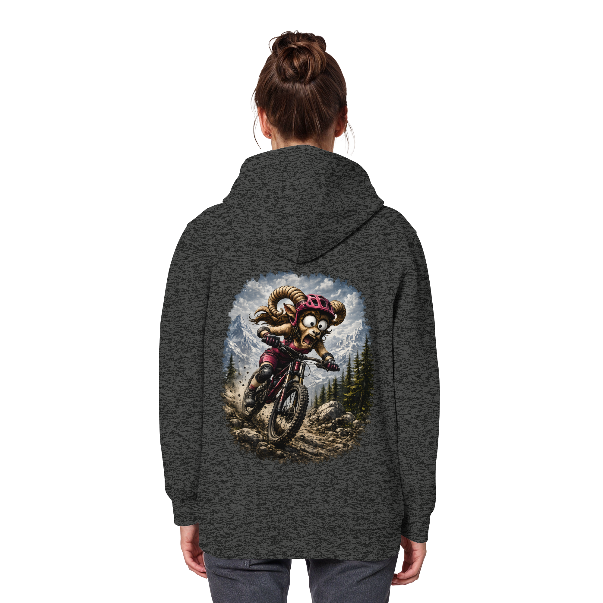 Tiefenblick Downhill - Organic Basic Hoodie