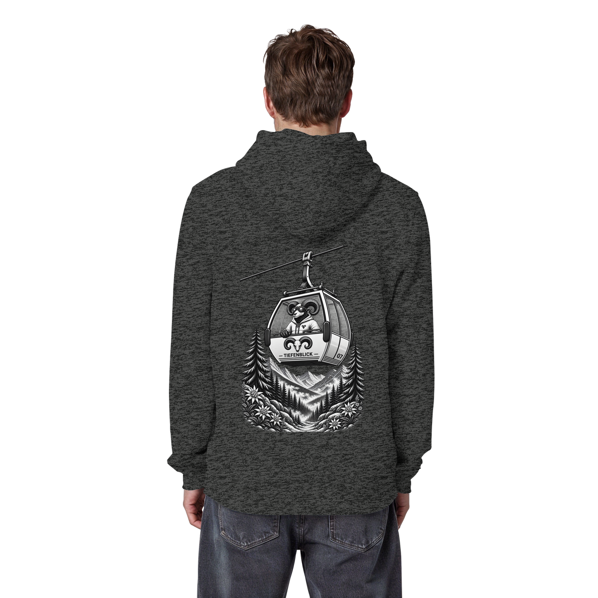 Tiefenblick Gondel Fun  - Organic Basic Hoodie