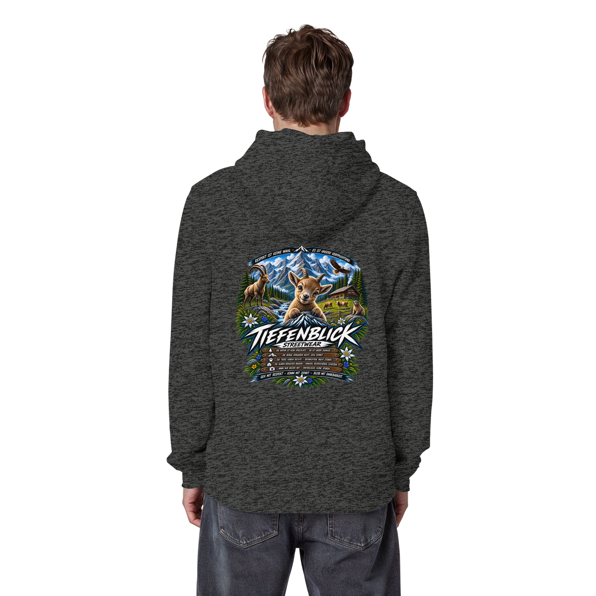 Tiefenblick Respekt Edition - Organic Basic Hoodie