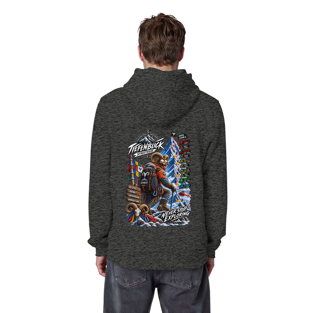 Tiefenblick Todeszone Fun - Organic Basic Hoodie