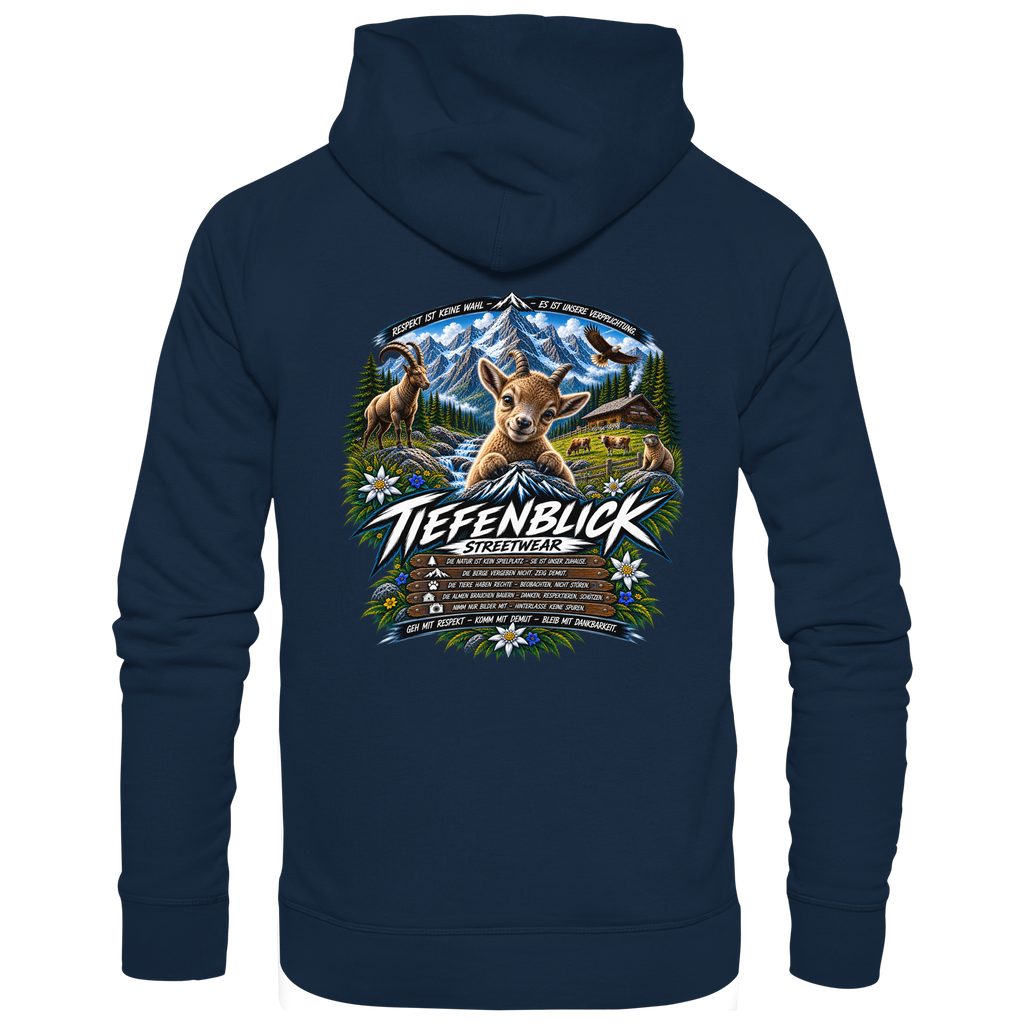 Tiefenblick Respekt Edition - Organic Basic Hoodie