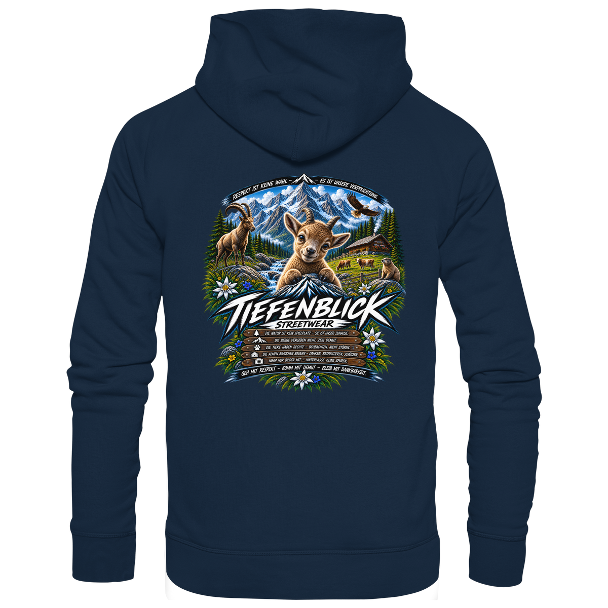 Tiefenblick Respekt Edition - Organic Basic Hoodie