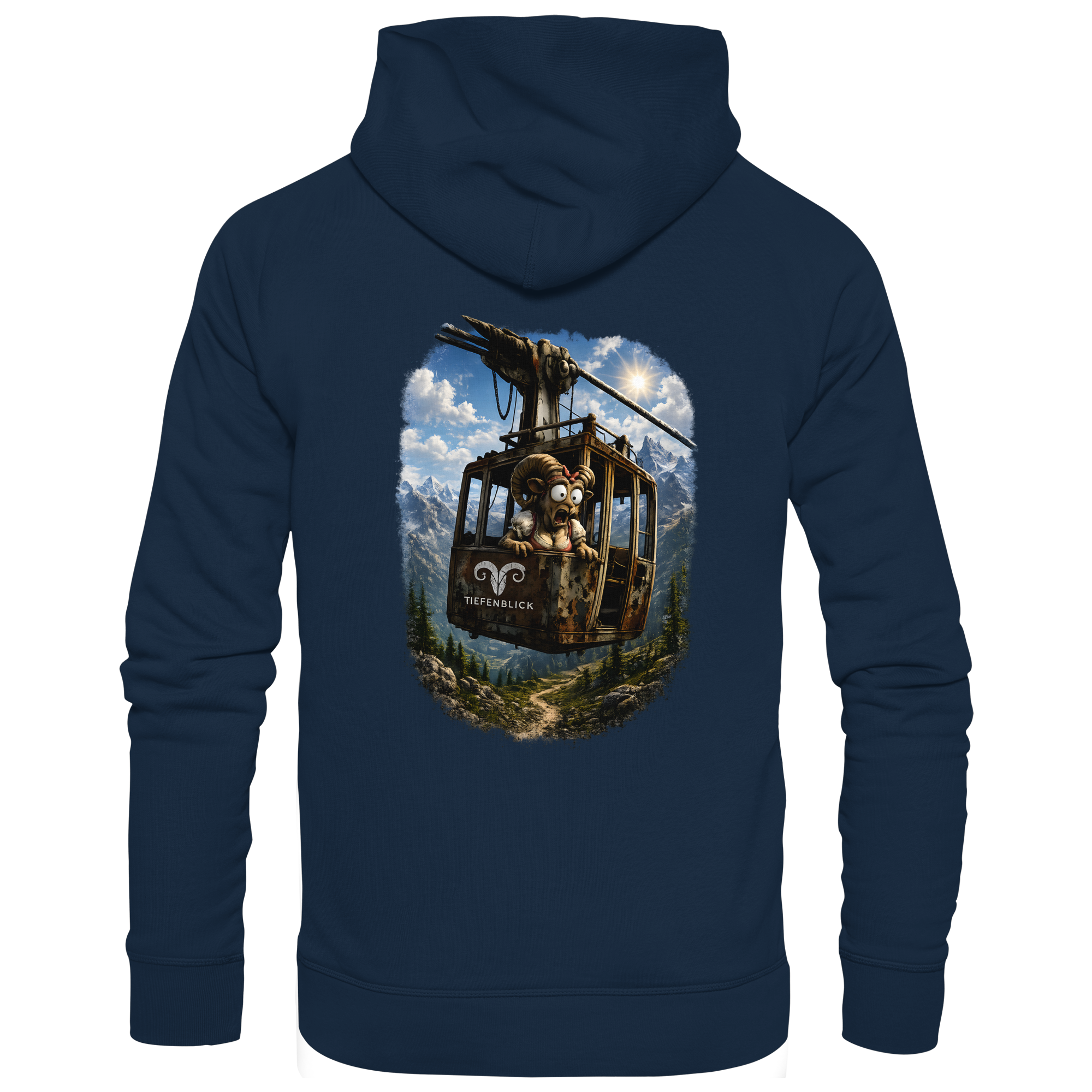 Tiefenblick Gondel Adrenalin Fun - Organic Basic Hoodie