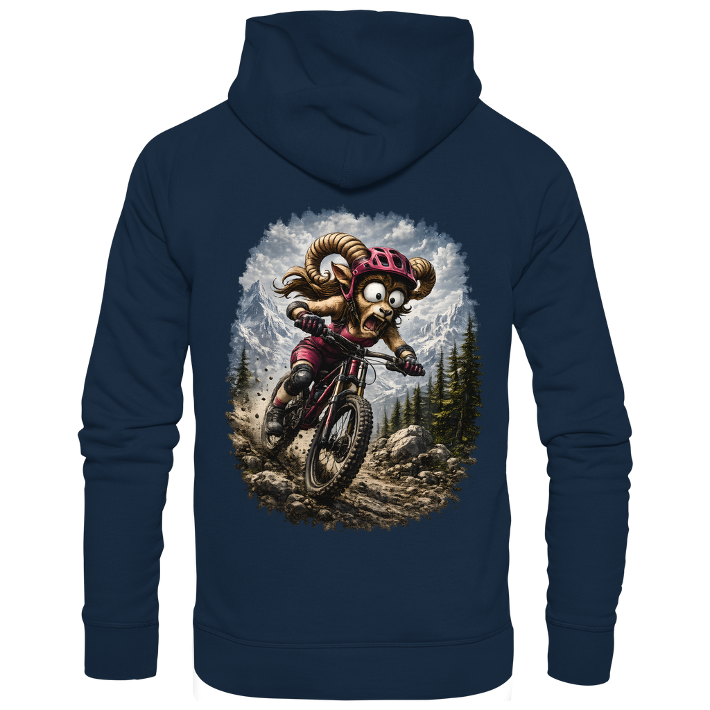 Tiefenblick Downhill - Organic Basic Hoodie