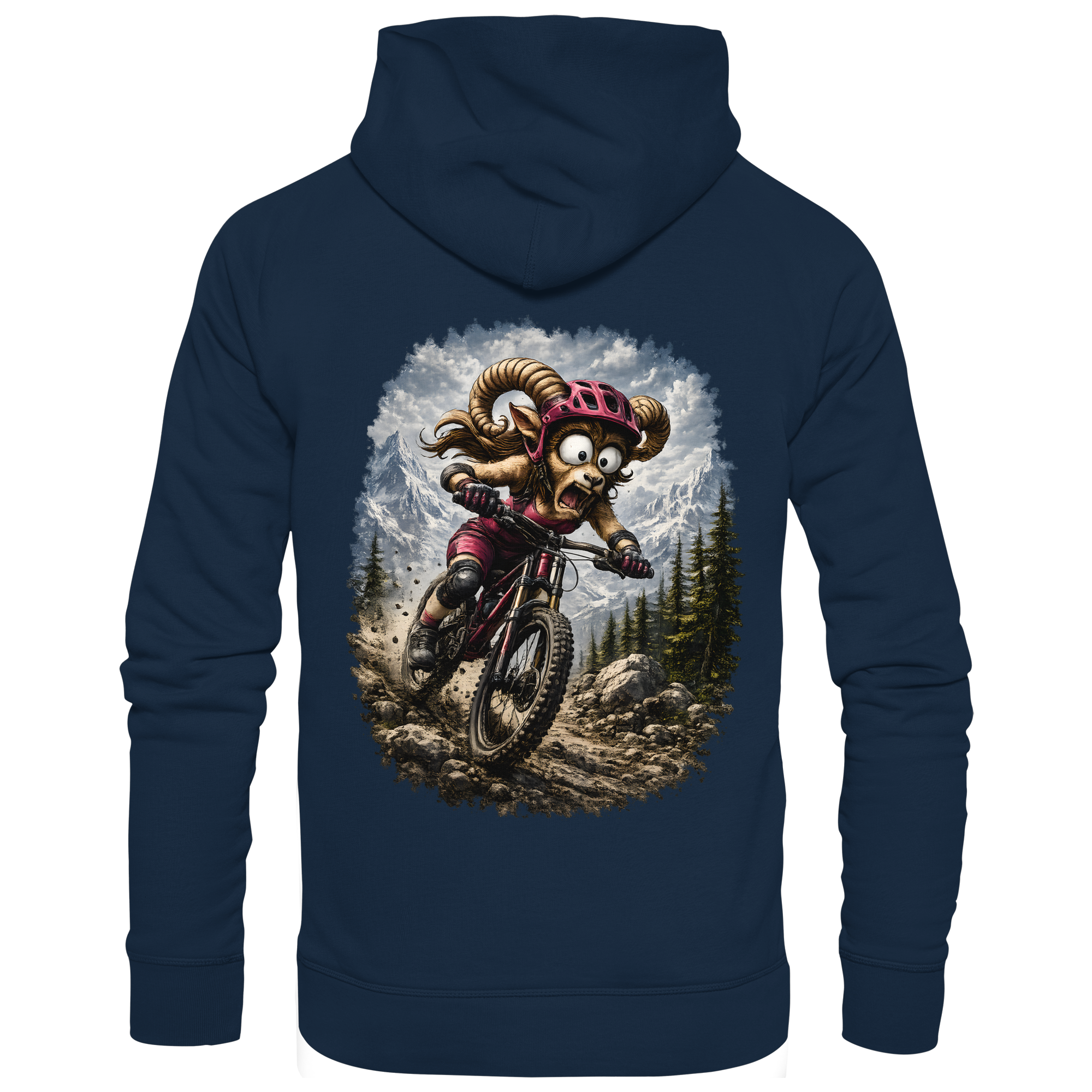 Tiefenblick Downhill - Organic Basic Hoodie