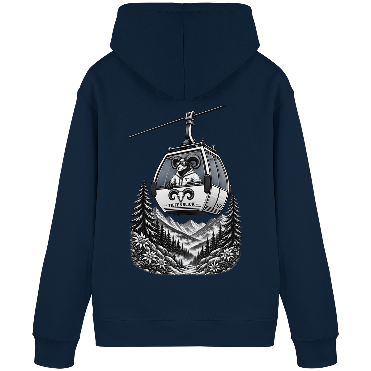Tiefenblick Gondel Fun  - Organic Basic Hoodie