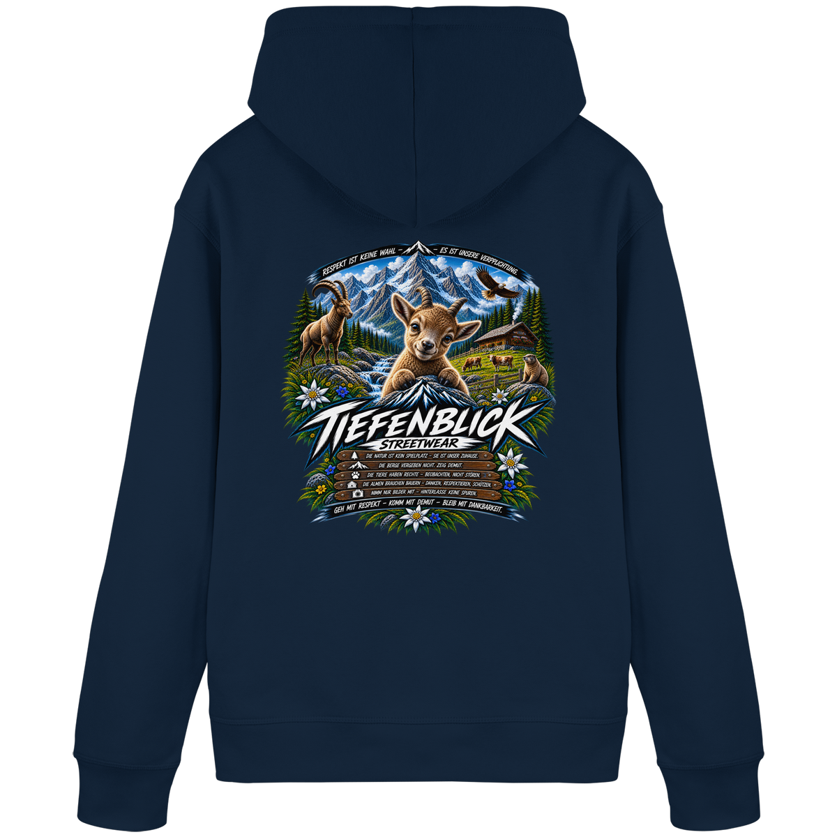 Tiefenblick Respekt Edition - Organic Basic Hoodie