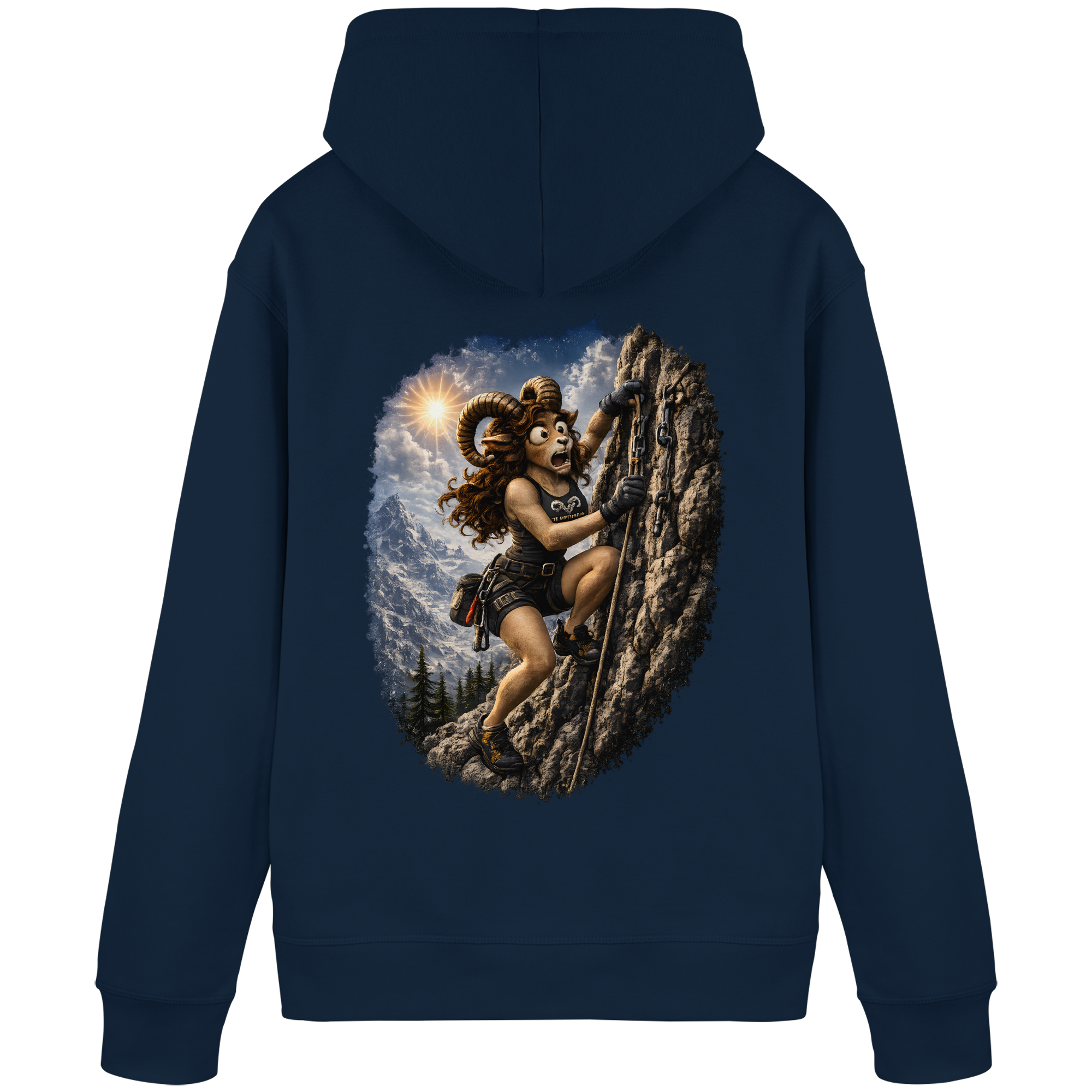 Tiefenblick Klettern - Organic Basic Hoodie