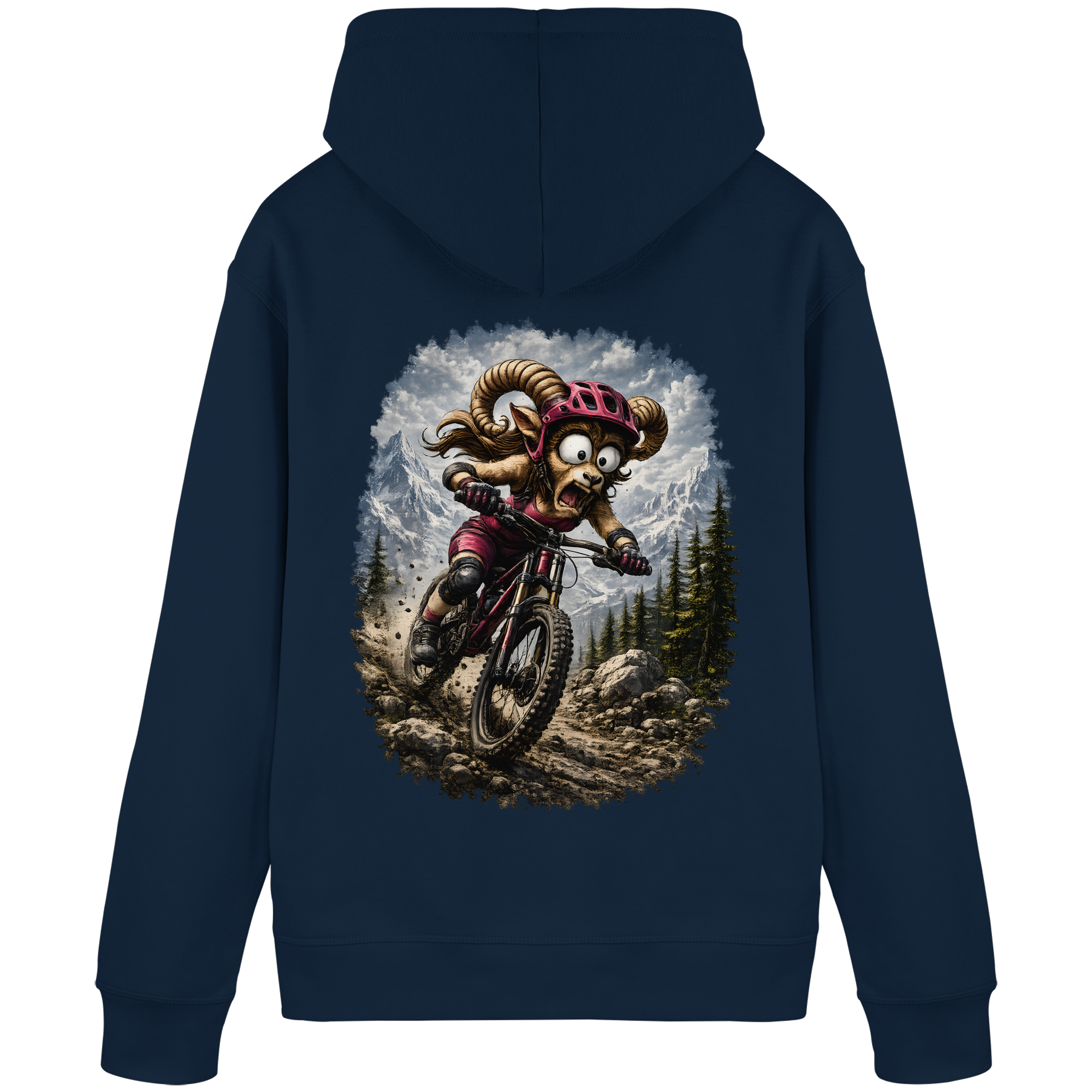 Tiefenblick Downhill - Organic Basic Hoodie