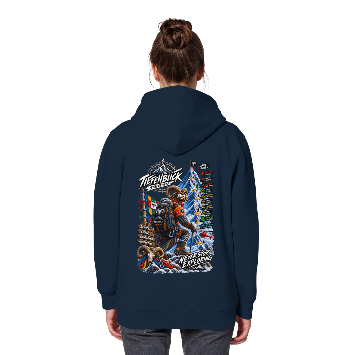 Tiefenblick Todeszone Fun - Organic Basic Hoodie