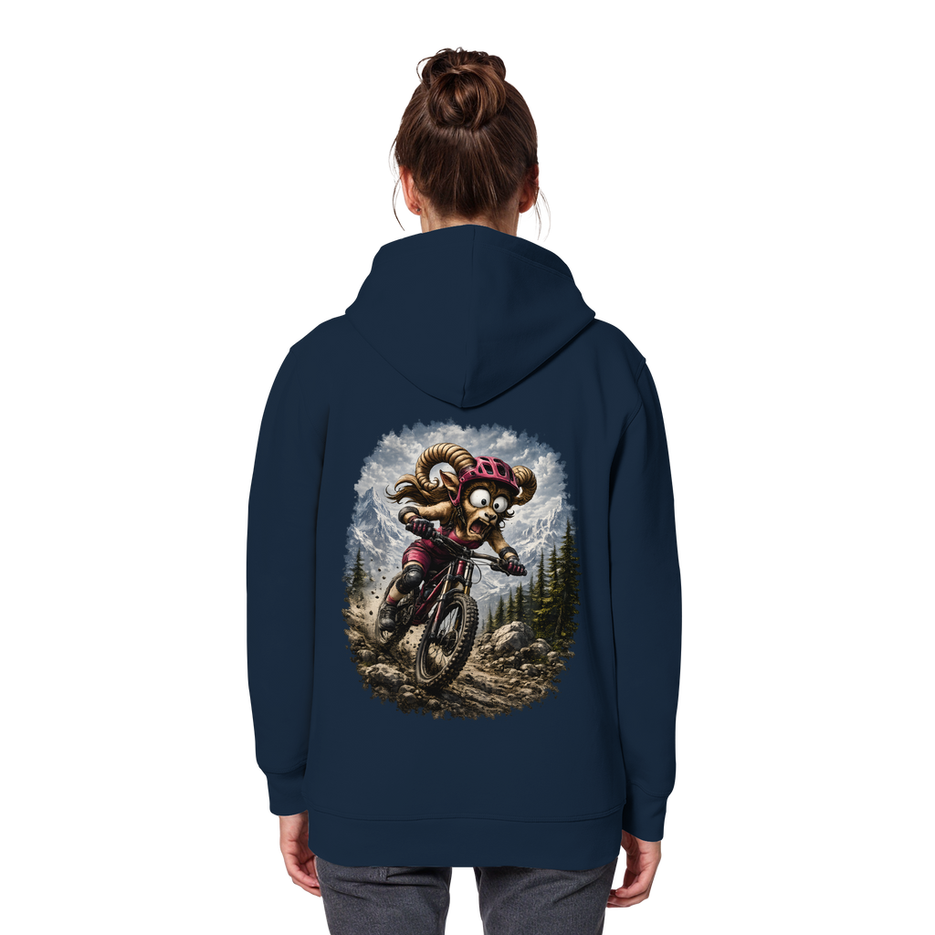 Tiefenblick Downhill - Organic Basic Hoodie