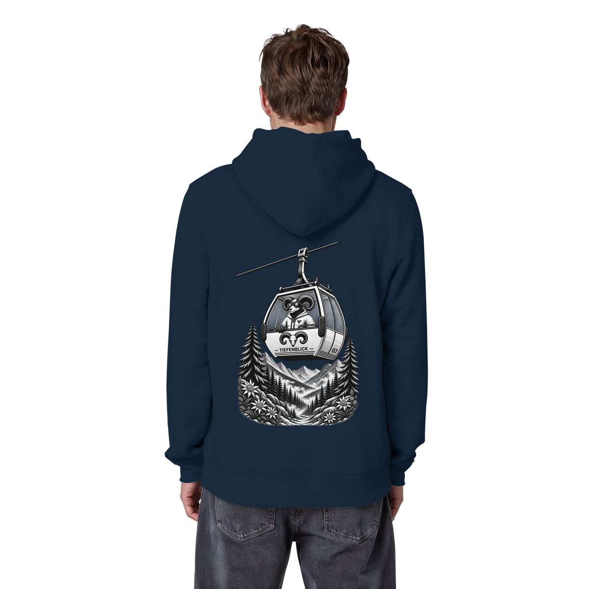 Tiefenblick Gondel Fun  - Organic Basic Hoodie