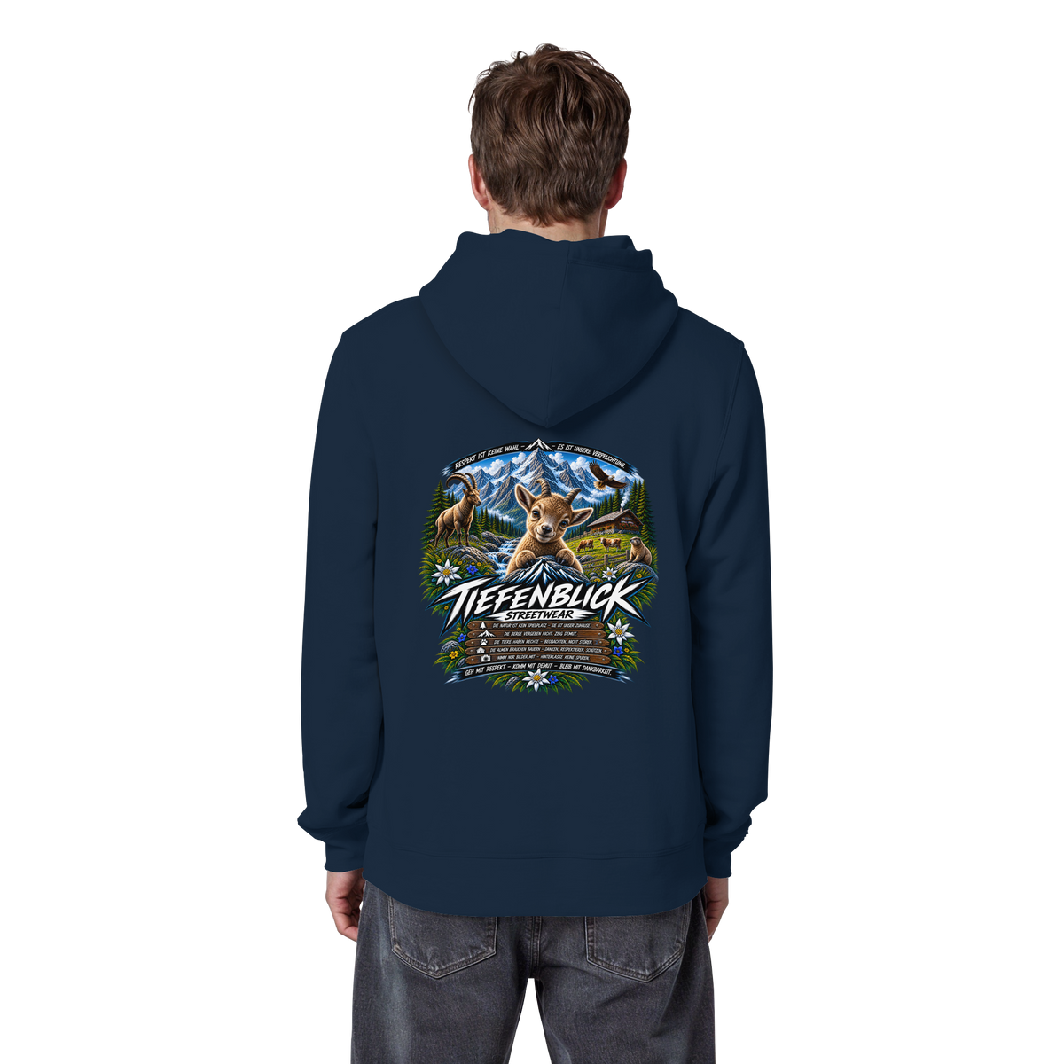 Tiefenblick Respekt Edition - Organic Basic Hoodie