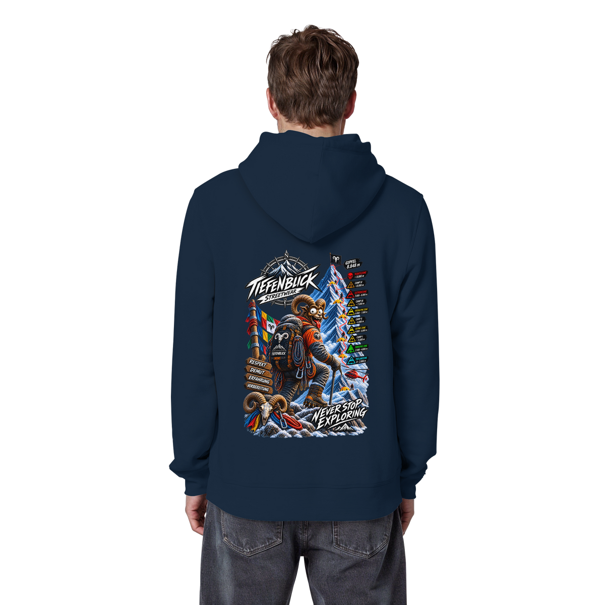 Tiefenblick Todeszone Fun - Organic Basic Hoodie