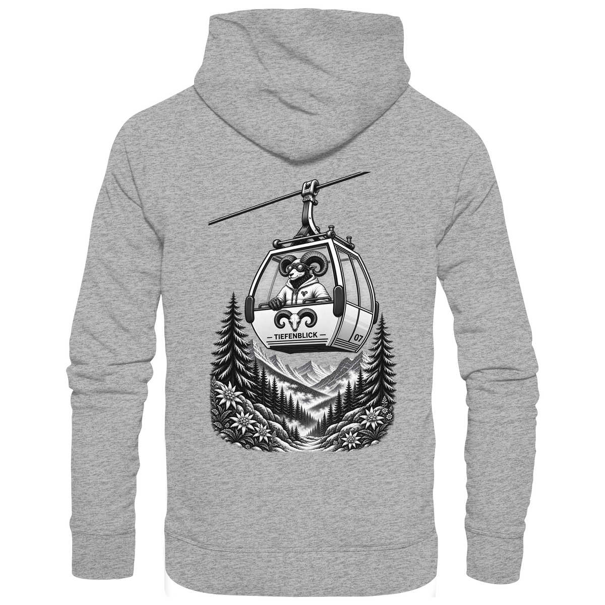 Tiefenblick Gondel Fun  - Organic Basic Hoodie